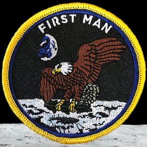 New! First Man Movie 3" Embroidered Patch Moon Landing